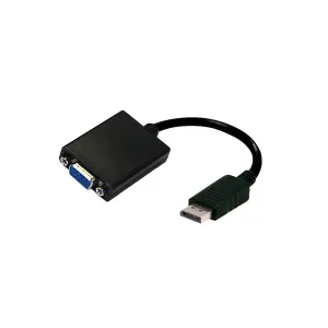 Adaptador Argom Display Port to VGA 15CM Negro