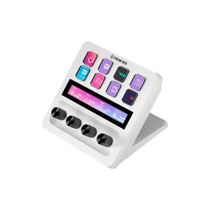 Stream Deck Plus Elgato Easy Aud. Vid. Streamig Workflow Control for OS OR Windows 4.2LCD Tuch White — CORSAIR