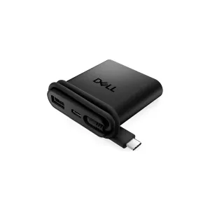 Adaptador Dell multipuerto USB-C 4en1 DA225 USB-A,2xUSB-C,HDMI Negro 1Y — DELL COMPUTER