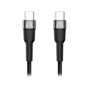 Cable Argom Duraspeed Type-C to Type-C 240W Ultra Fast Charge 1.8mts Black — ARGOM TECH