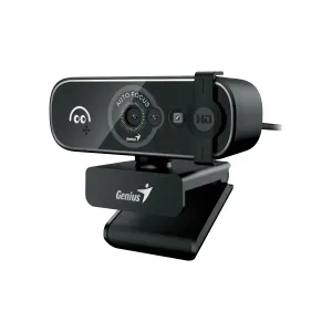 Camara Genius Facecam Open 1080P Fhd USB-A USB-C Rec. Facial con Cubierta de Privacidad Black — GENIUS