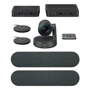 Conference-Cam Logitech Rally Plus 4K-ZOOM 15X-RIGHTSENSE-VISION 90 Hasta 24 Personas — LOGITECH