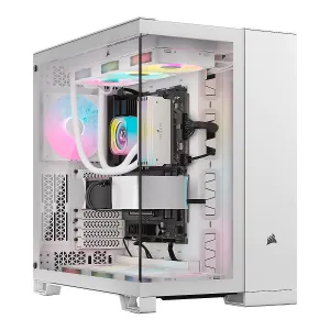 Case Corsair Atx iCUE Link 6500X RGB 3VEN. System-Hub Dos-Camaras White — CORSAIR