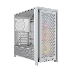 CASE CORSAIR FRAME 4000D RS ARGB Modular Mid-Tower Tempered Glass USB-C 2USB-A Blanco — CORSAIR