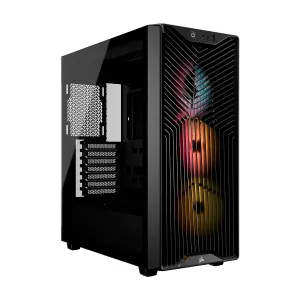 Case Corsair Atx 3200D RS Argb Tempered Glas Mid-Tower USB3.2 USB2.0 SUP-9VENT. Black — CORSAIR