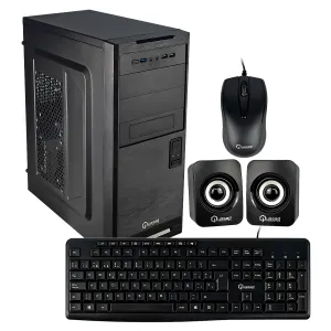 Case Quasad C3152 2USB3.2 USB2.0 24-4 Pines 2SATA Tecl. Mou. Par. FP-300W Negro — QUASAD COMPUTER