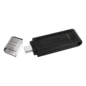 Flash Memory Kingston Datatraveler 70 DT70 64GB USB-C Negro