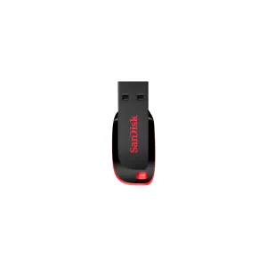 FLASH MEMORY SANDISK 32GB Cruzer Blade USB-A 2.0 Black-Red — SANDISK