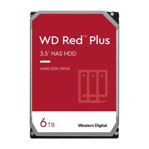Disco Duro Western Digital-Interno 6TB 5400RPM 3.5INC. 24-7-NAS SATA6GB-S Cache 256MB Red Plus