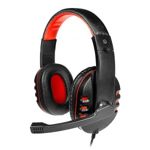 Headset Argom ARG-HS-0063 Dynamic Stereo con Microfono Negro-Rojo USB 2.0 — ARGOM TECH