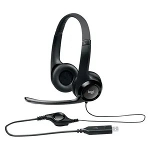 Headset Logitech H390 Negro USB Plug and Play Supresion Ruido Sonido Estereo — LOGITECH