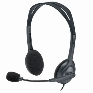 Headset Logitech H111 Negro Estereo Multidispositivo Alambrico 3.5MM — LOGITECH