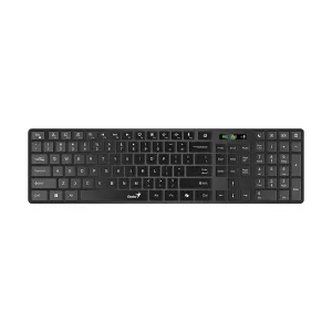 Teclado Genius Dual Wireless-BT SlimStar 7250BT AI Copilot Multimedia SP Black