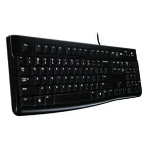 Teclado Logitech K120 Negro USB Plug and Play Resistente A Salpicaduras