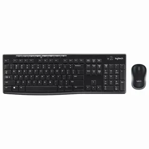 Teclado-Mouse Combo Logitech MK270 Negro Wireless USB Plug and Play