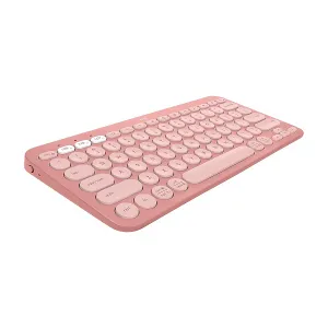 Teclado LOGITECH PEBBLE KEYS 2 K380S Bluetooth SP Rosa