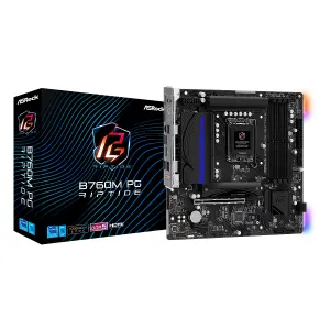 Mbo Asrock B760M PG Riptide 14va. LGA1700 4DDR5 WIFI HDMI DP M.2 13USB 4SATA3 PCIE4.0 mATX — ASROCK
