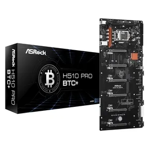 Mbo Asrock H510 Pro Btc Plus 11VA. LGA1200 DDR4 HDMI 6PCI-EX3.0 M.2 2USB3.2 — ASROCK
