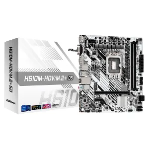 Mbo Asrock H610M-HDV D5 14VA 13VA 12VA. LGA1700 2DDR5 HDMI DP M.2 10USB PCIE mATX — ASROCK