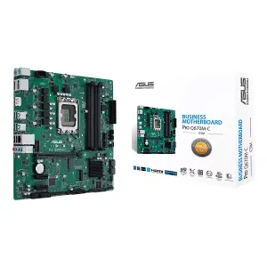 Mbo Asus Pro Q670M-C-CSM 13VA-12VA LGA1700 4DDR5-5600 2DP HDMI 2M.2 6USB PCIE4.0 Matx — ASUS COMPUTER INTERNACIONAL