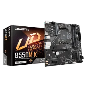 Mbo Gigabyte B550M-K Amd AM4 Ryzen 5000 4DDR4-3200 M.2DP HDMI PCIE4.0 mATX — GIGABYTE