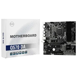 Mbo Q-One Q570 11TH LGA1200 4DDR4 SN LN HDMI DP 2M.2 4USB3.2 2PCIEX16 Tpm Matx