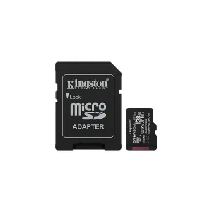 MICRO-SD SDCS3 KINGSTON 128GB CANVAS Select Plus Gen3 100MB-s with Adapter — KINGSTON