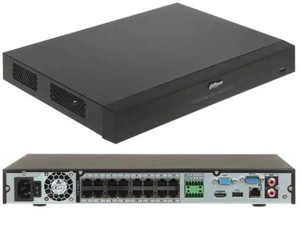 DAHUA 16CH 1U 16PoE 2HDDs WizSense Network Video Recorder — DAHUA