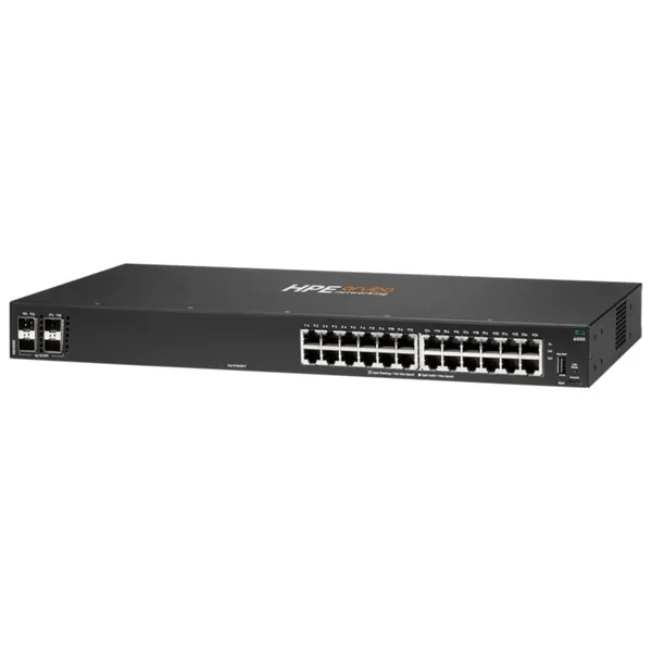 HPE Aruba Networking CX 6000 24p 10M/100M/1G 4p SFP 1G Switch US — HPE