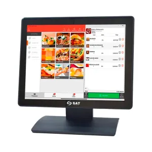 Monitor Sat 15INC. 10-Point-Touch 1024X768 VGA-HDMI USB Negro — SAT PCS