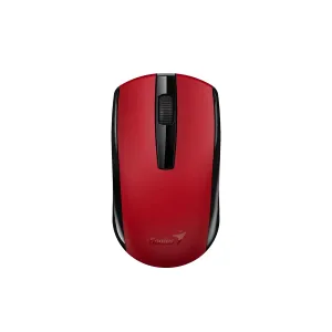 Mouse Genius ECO-8100 Wireless Recargable Rojo-Negro