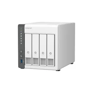 Nas Storage Qnap TS-433 4-BAY QC 4GB 2RJ45 2USB2.0 USB3.0 White — QNAP