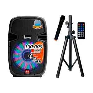Parlante ES-MD Epic 15 LED 15INCH 130000 Watts Negro — GENERICOS