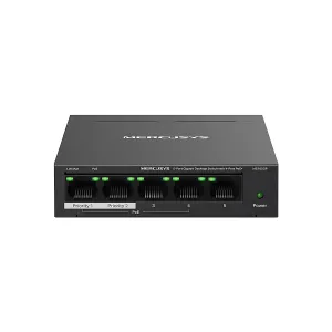 Switch Mercusys Escritorio 5-PORT PoE Plus 30W 10-100-1000MBPS 250m — MERCUSYS