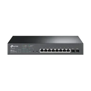 Switch Inteligente Tplink Gigabit de 10PUERTOS JetStreem 8P PoE Plus 2P Sfp Omada Sdn