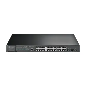 SWITCH TP-Link ADMINISTRABLE JetStream L2 Plus 24P Gigabit PoE Plus y 4P 10GE SFP Plus — TP-LINK
