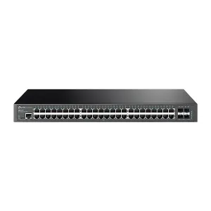 SWITCH TP-Link ADMINISTRABLE JetStream L2 Plus 48P Gigabit con 4Puetos 10GE SFP Plus — TP-LINK