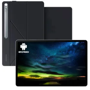 TABLET SAMSUNG GALAXY S10 FE Plus 8GB 128GB 13.1Inch 5G-LTE BT And-14 Incl-Case Gray — SAMSUNG
