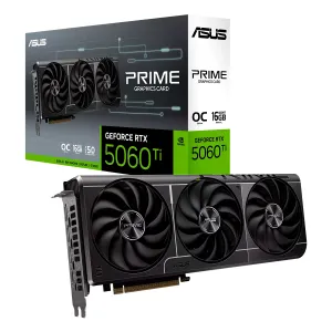 Video Asus Prime GeForce RTX-5060 TI OC 16GB GDDR7 128BIT HDMI 3DP 3Vent PCIe 5.0 — ASUS COMPUTER INTERNACIONAL